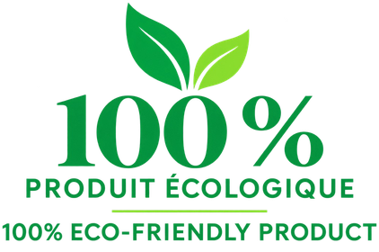 100% eco-friendly product logo