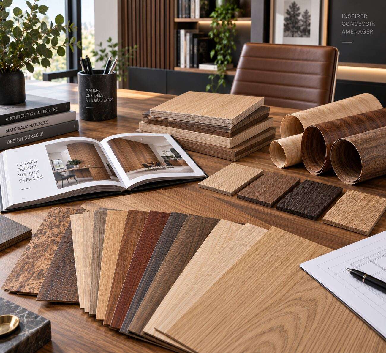 Sélection d'essences de bois pour cadres de porte assortis